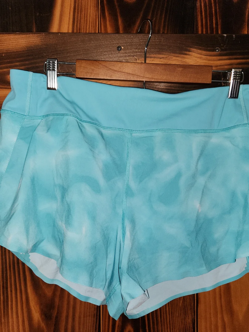 Athleta Aqua Blue Run With It Shorty